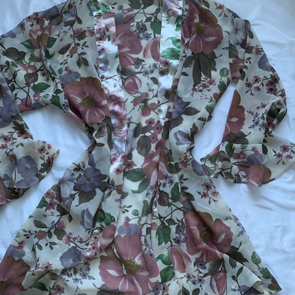 VINTAGE SATIN SLIP DRESS SET - Picture 5 of 6